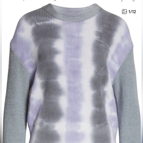Rails NWT Karis Cashmere & Cotton Pullover Tie-Dyed Rib Knit Sweater - Picture 13 of 16